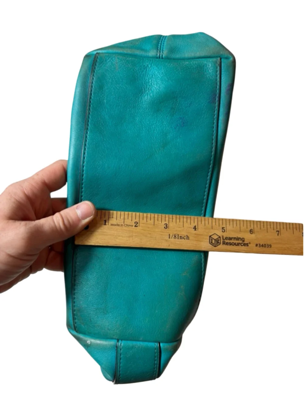 Coach Legacy Duffle Teal Leather Tassel Hobo Crossbody Bag 19889